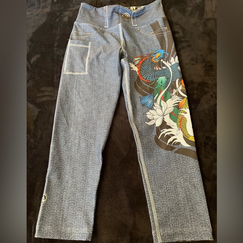 INKnBURN ‘Dragon’s Gate’ Capris
